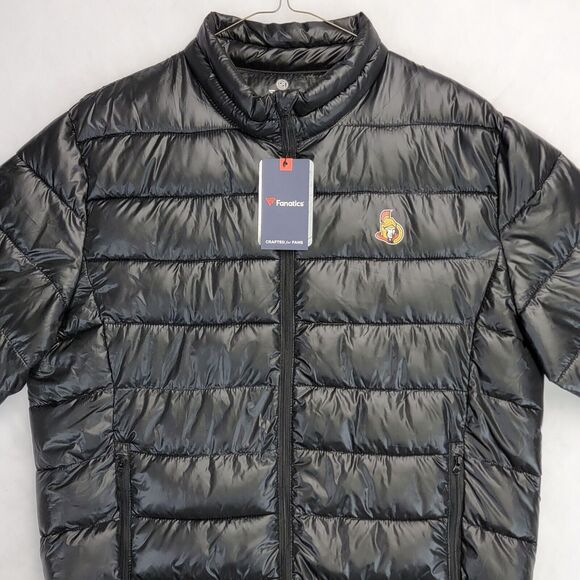 Fanatics Mens NHL Ottawa Senators Full Zip Puffer Jacket Size XL Water Resistant - Picture 3 of 16